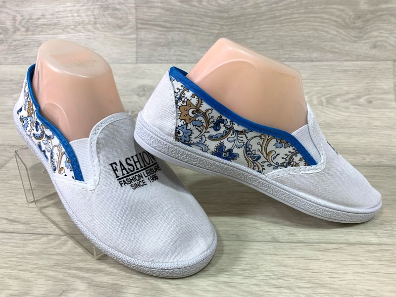 Мокасины Женщина white/blue 01645 01645-1657 Botfort