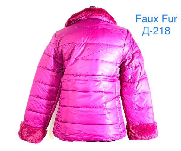 Оптом верхній одяг куртки дівчинка fouxfur 04288
